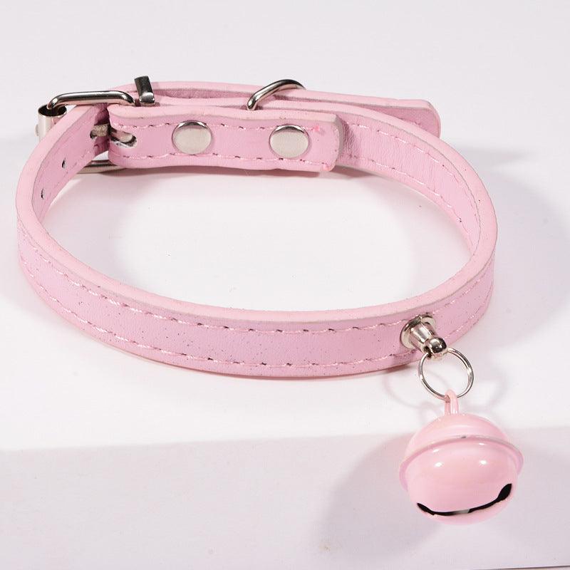 Stylish Pet Bell Collar With Colorful Traction For Cats And Dogs-2