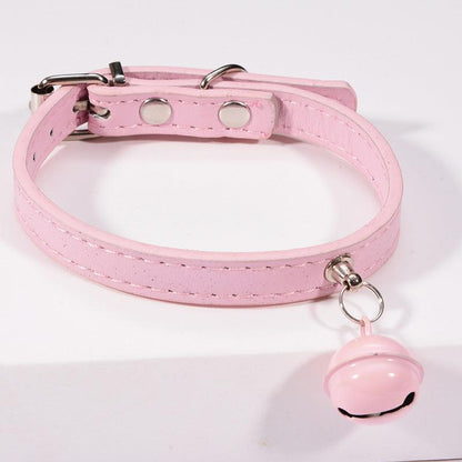 Stylish Pet Bell Collar With Colorful Traction For Cats And Dogs-2