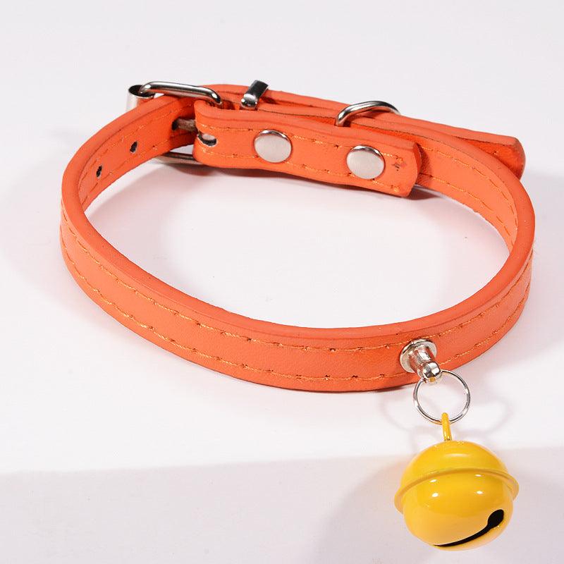 Stylish Pet Bell Collar With Colorful Traction For Cats And Dogs-5