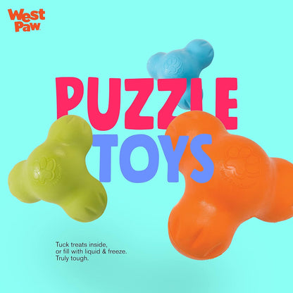 Zogoflex Tux Interactive Dog Chew Toy – Durable Treat Dispenser for Aggressive Chewers – Perfect for Fetch and Catch – 5" Size in Granny Smith Color