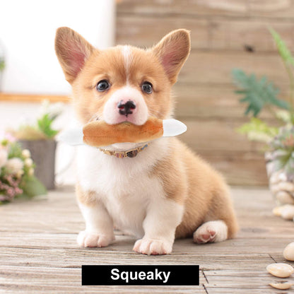 12 Pcs Plush Squeaky Dog Toys Set for Small to Medium Dogs - Includes Carrying Bag!